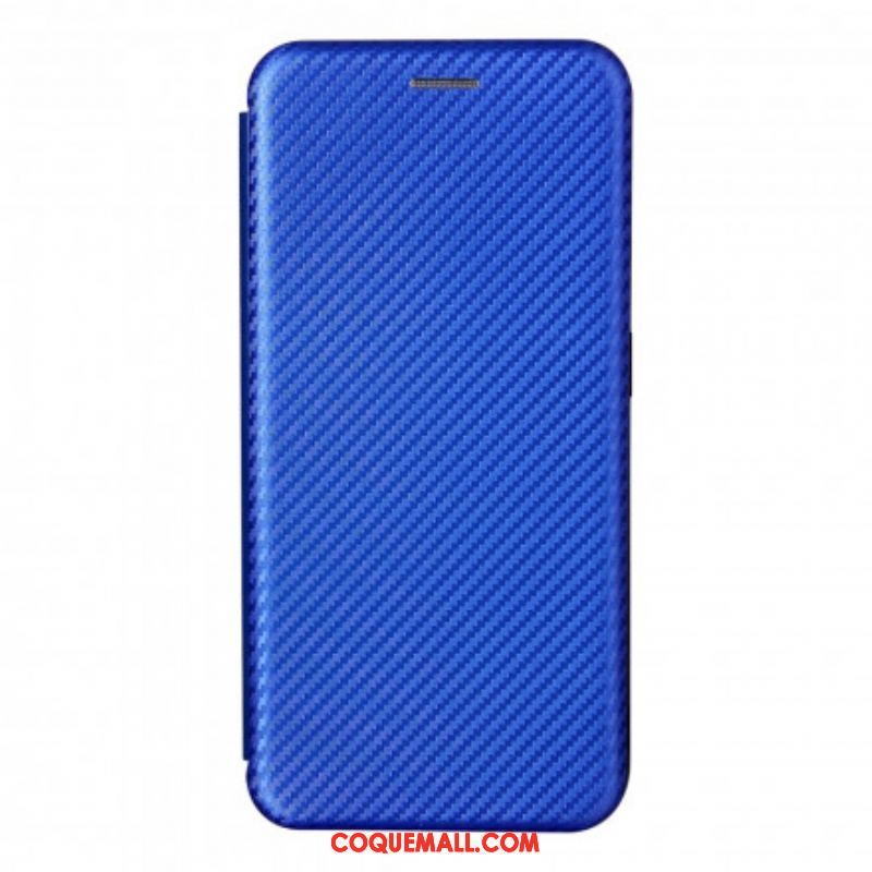 Flip Cover Oppo A94 5G Silicone Carbone Coloré