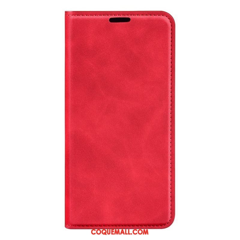 Flip Cover Oppo Find X5 Lite Simili Cuir Uni