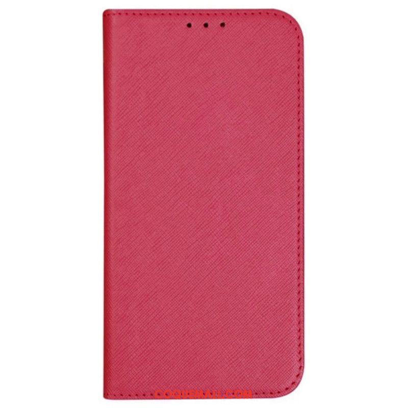 Flip Cover Oppo Reno 11 5G Texture Croisée