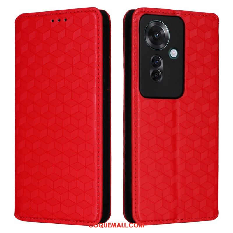 Flip Cover Oppo Reno 11F 5G Motif Losanges