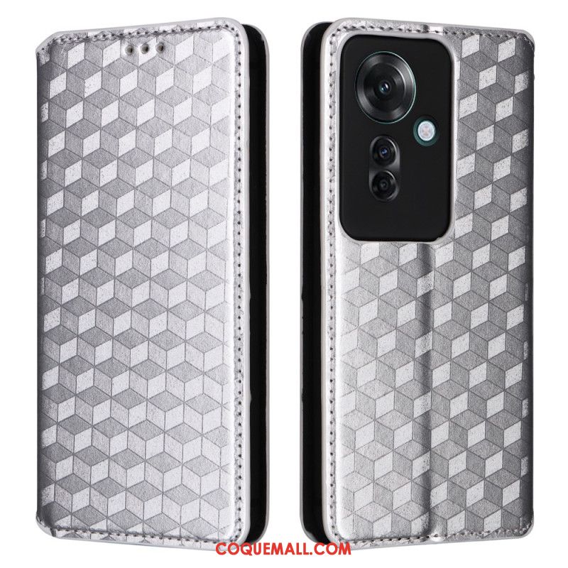 Flip Cover Oppo Reno 11F 5G Motif Losanges