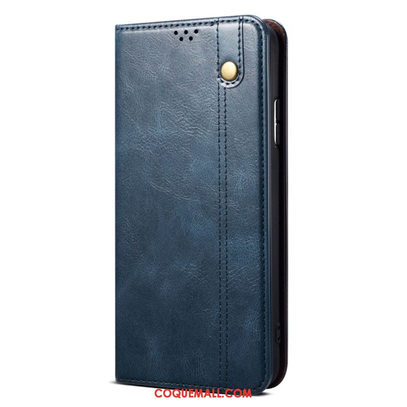 Flip Cover Oppo Reno 11F 5G Simili Cuir Ciré