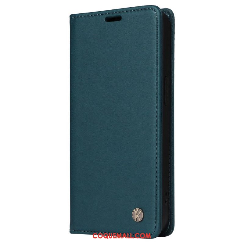 Flip Cover Oppo Reno 12 5G Style Cuir YIKATU