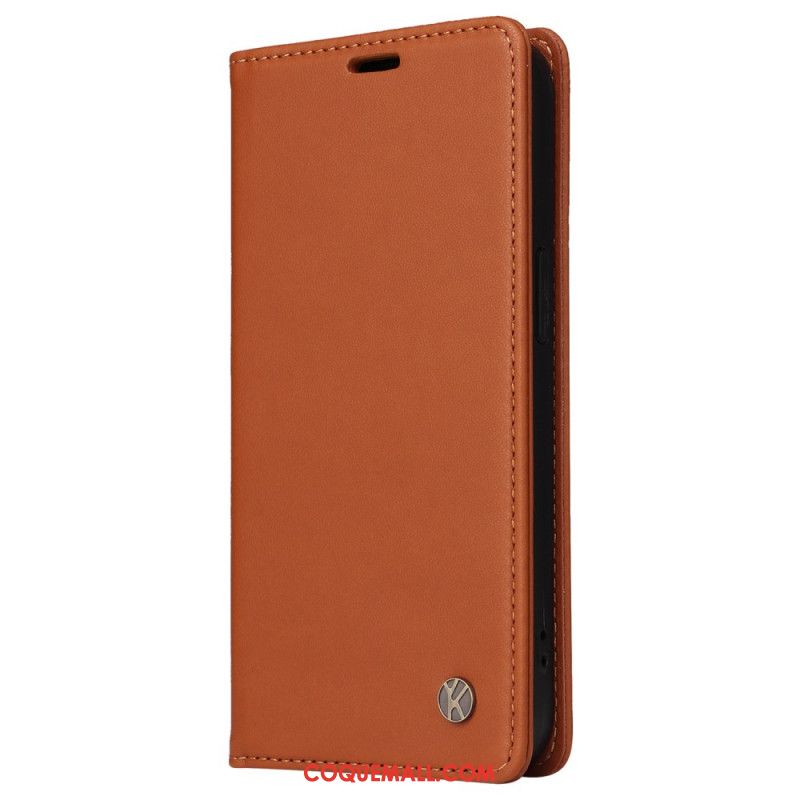 Flip Cover Oppo Reno 12 5G Style Cuir YIKATU