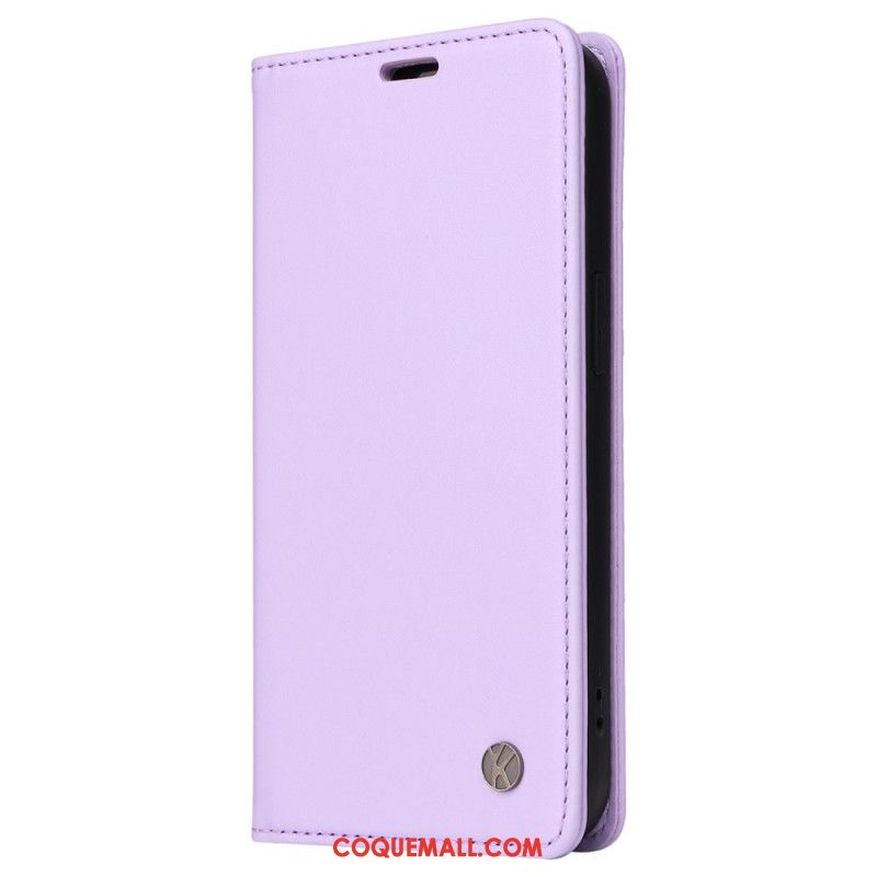 Flip Cover Oppo Reno 12 5G Style Cuir YIKATU