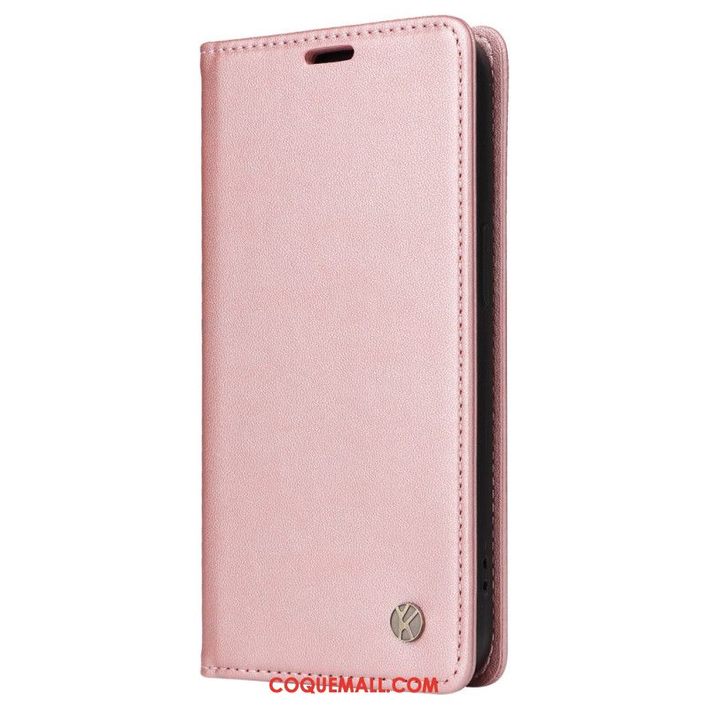 Flip Cover Oppo Reno 12 5G Style Cuir YIKATU