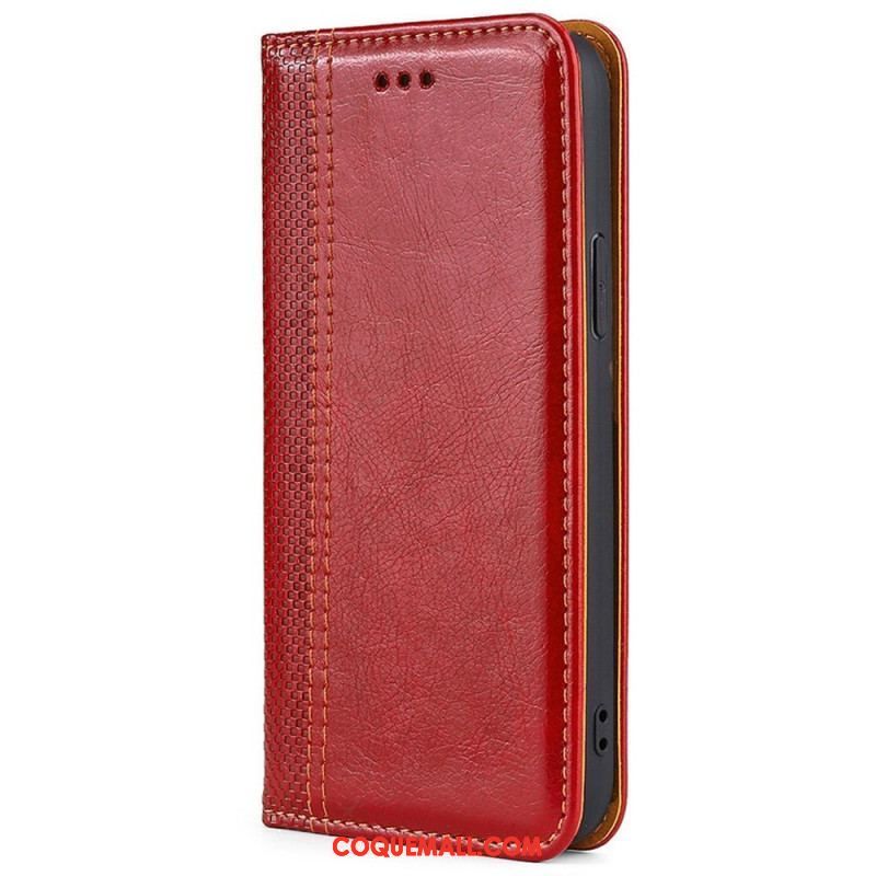 Flip Cover Oppo Reno 7 Simili Cuir Vintage