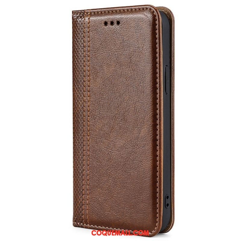 Flip Cover Oppo Reno 7 Simili Cuir Vintage