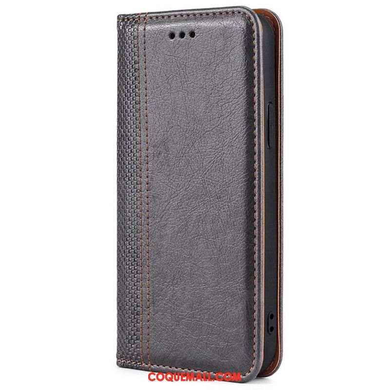 Flip Cover Oppo Reno 8 Simili Cuir Vintage