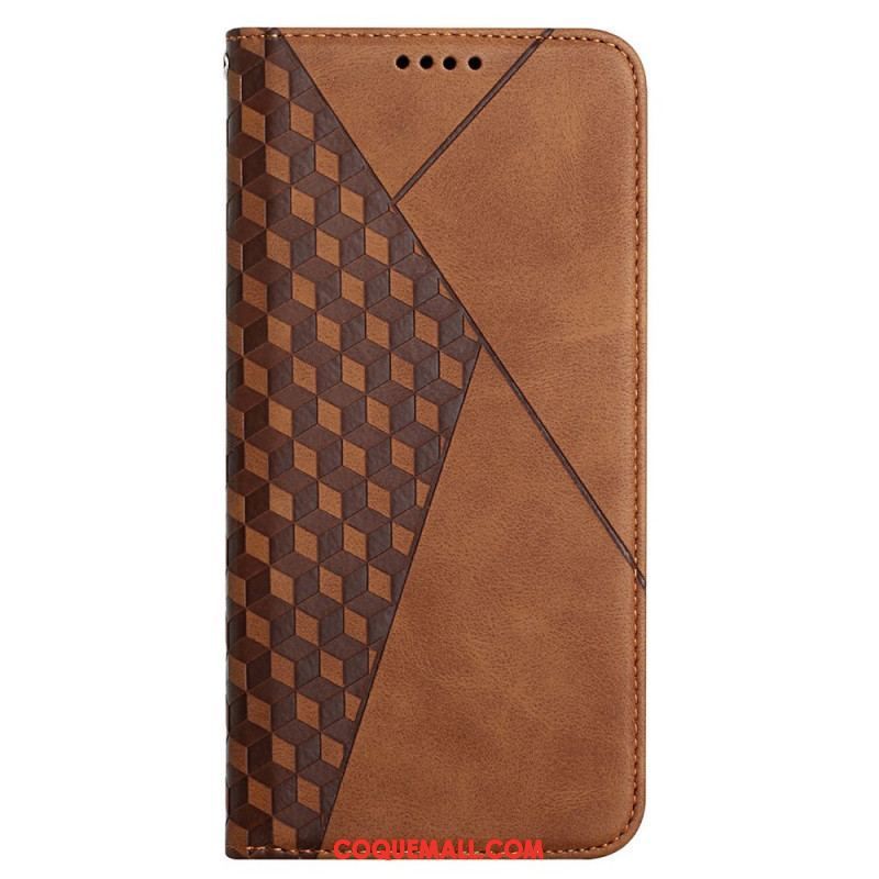 Flip Cover Samsung Galaxy A12 / M12 Effet Cuir Géo