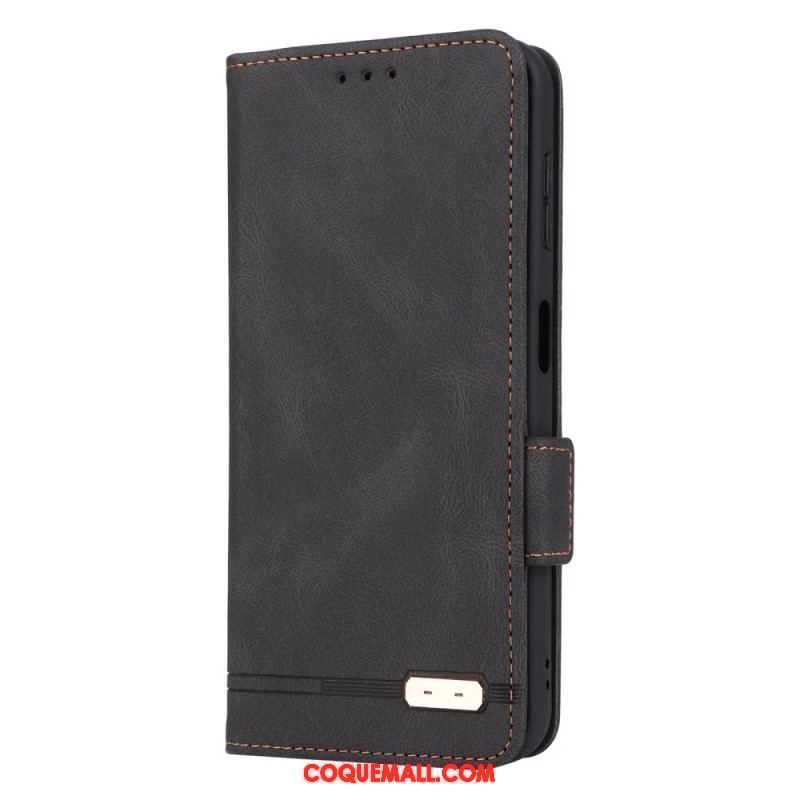 Flip Cover Samsung Galaxy A14 5G / A14 Texture Cuir