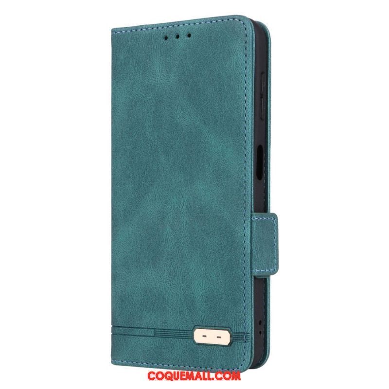 Flip Cover Samsung Galaxy A14 5G / A14 Texture Cuir