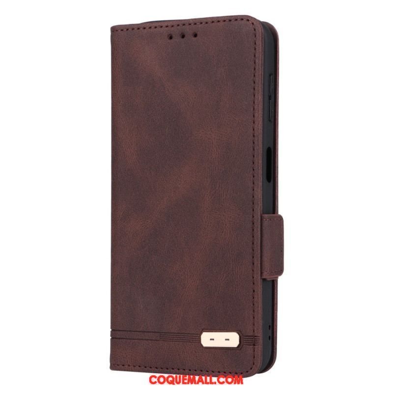 Flip Cover Samsung Galaxy A14 5G / A14 Texture Cuir