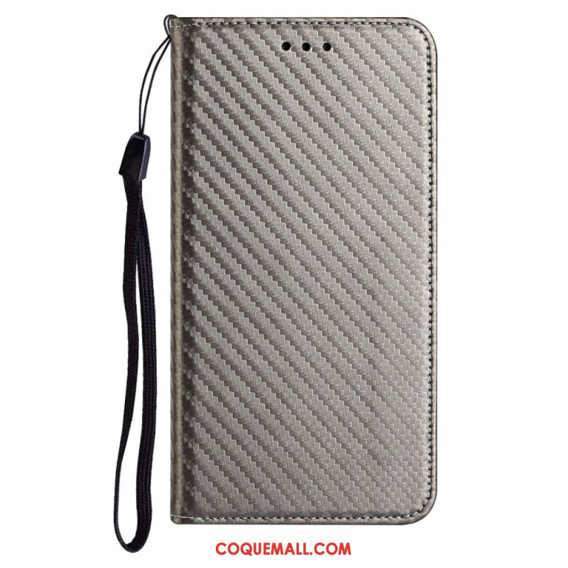 Flip Cover Samsung Galaxy A15 5G Fibre Carbone