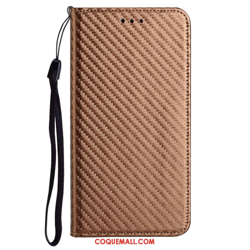 Flip Cover Samsung Galaxy A15 5G Fibre Carbone