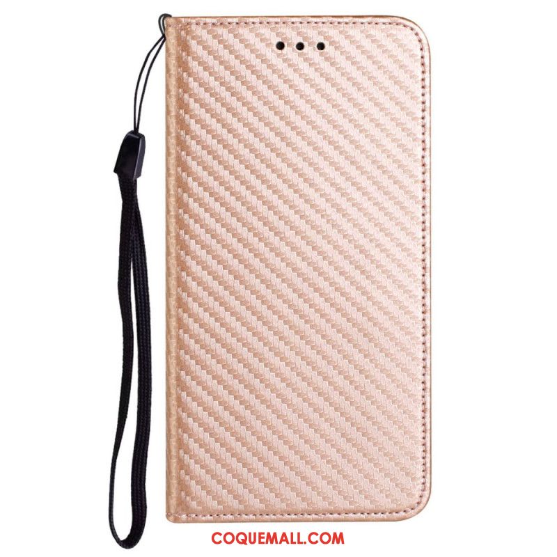 Flip Cover Samsung Galaxy A15 5G Fibre Carbone