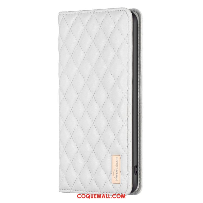 Flip Cover Samsung Galaxy A15 Matelassée BINFEN COLOR