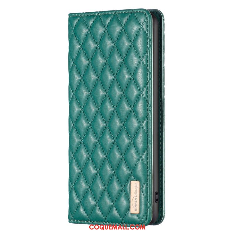 Flip Cover Samsung Galaxy A15 Matelassée BINFEN COLOR