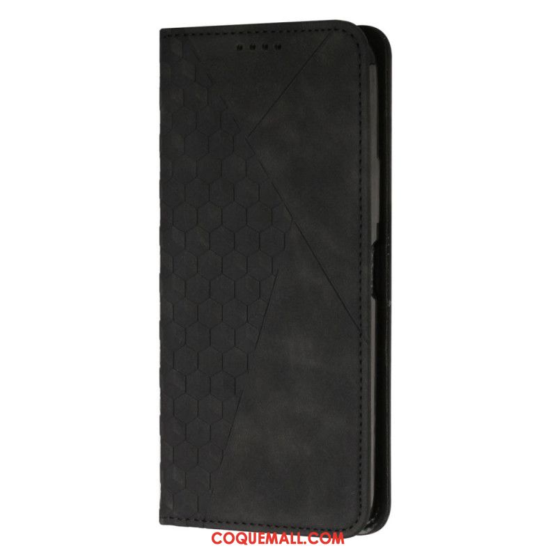 Flip Cover Samsung Galaxy A15 Style Daim Losanges 3D