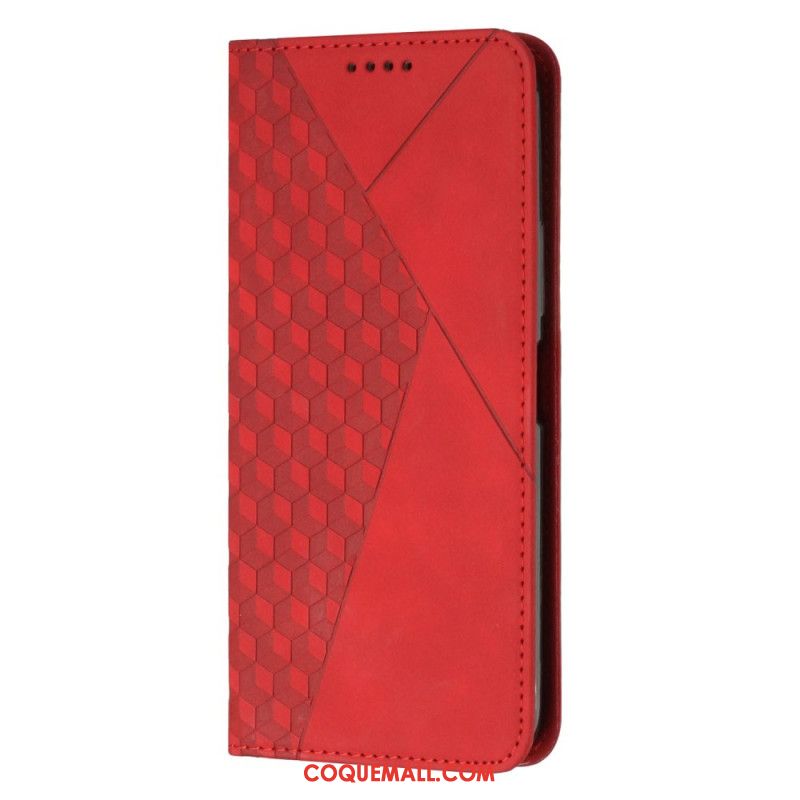 Flip Cover Samsung Galaxy A15 Style Daim Losanges 3D