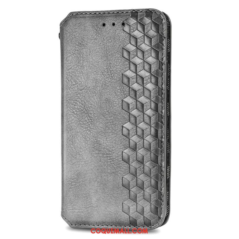 Flip Cover Samsung Galaxy A16 4G / 5G Effet Daim Vintage Frise