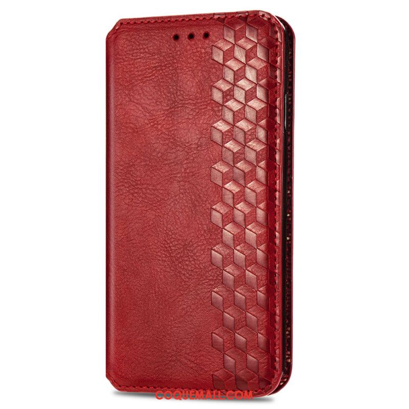 Flip Cover Samsung Galaxy A16 4G / 5G Effet Daim Vintage Frise