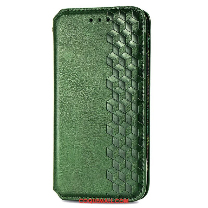 Flip Cover Samsung Galaxy A16 4G / 5G Effet Daim Vintage Frise