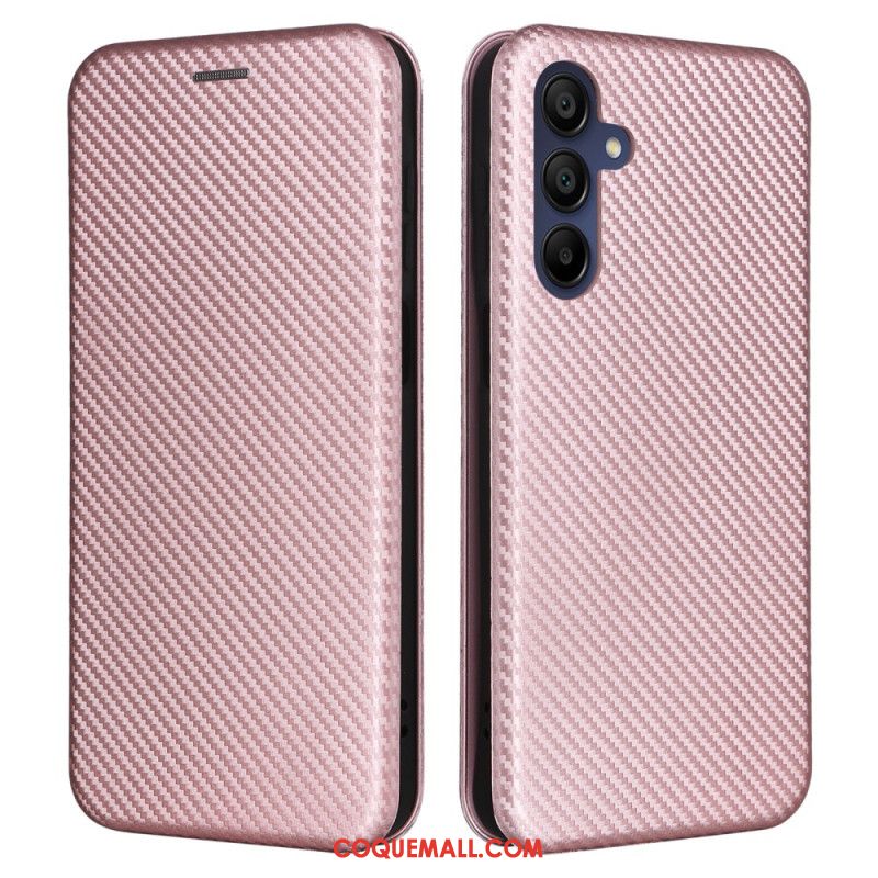 Flip Cover Samsung Galaxy A16 4G / 5G Fibre Carbone