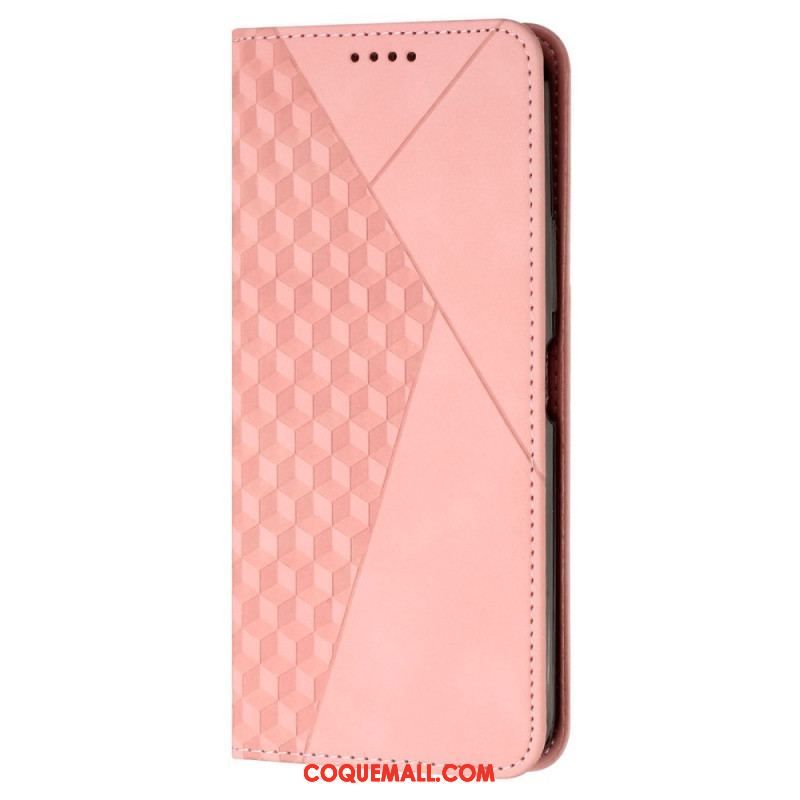 Flip Cover Samsung Galaxy A54 5G Style Cuir Motif 3D