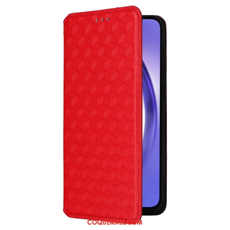 Flip Cover Samsung Galaxy A55 5G Losanges 3D