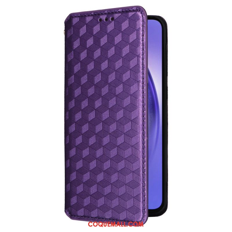 Flip Cover Samsung Galaxy A55 5G Losanges 3D