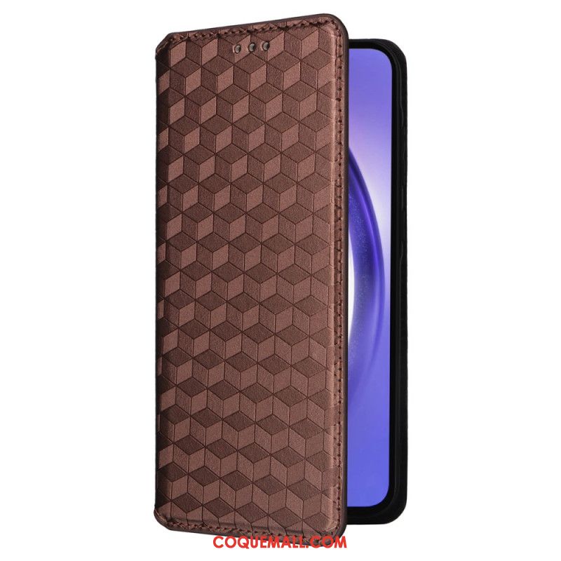 Flip Cover Samsung Galaxy A55 5G Losanges 3D