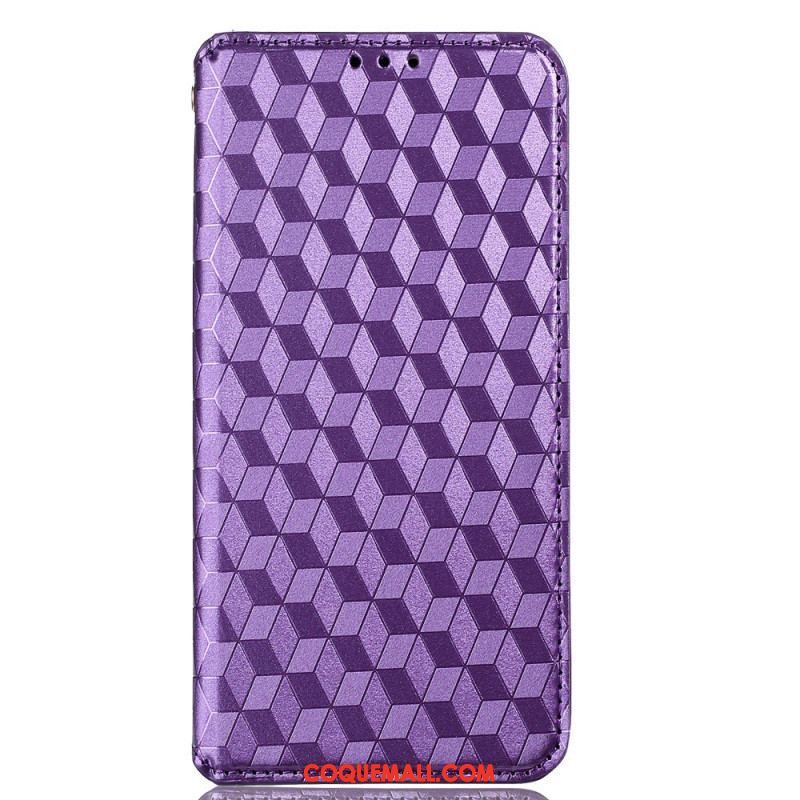 Flip Cover Samsung Galaxy M13 Cubes 3D