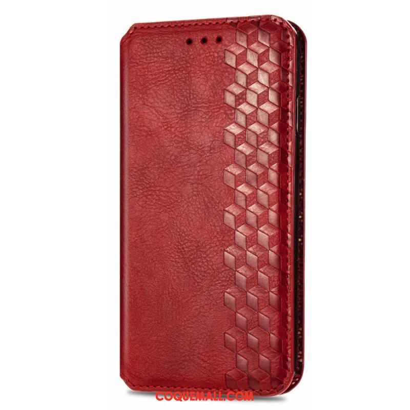 Flip Cover Samsung Galaxy M13 Effet Cuir Motif