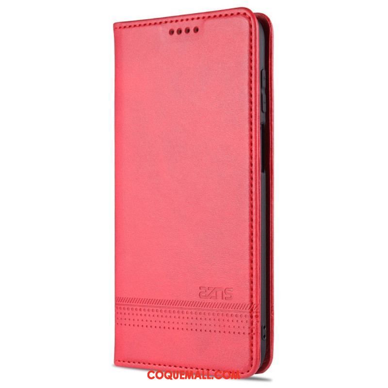 Flip Cover Samsung Galaxy M32 Style Cuir AZNS