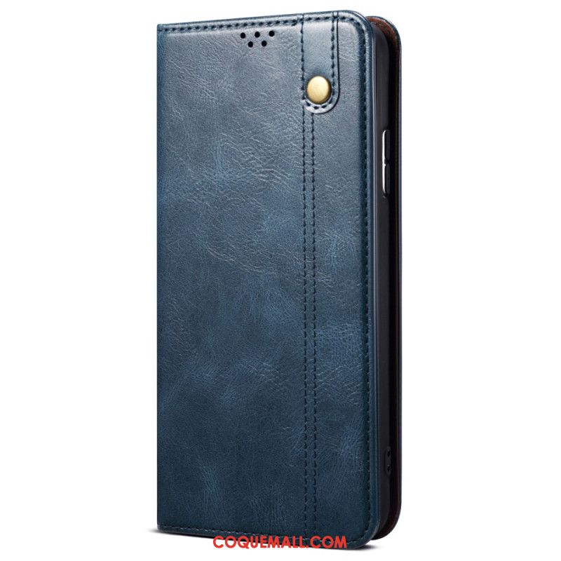 Flip Cover Samsung Galaxy M55 5G Simili Cuir Ciré