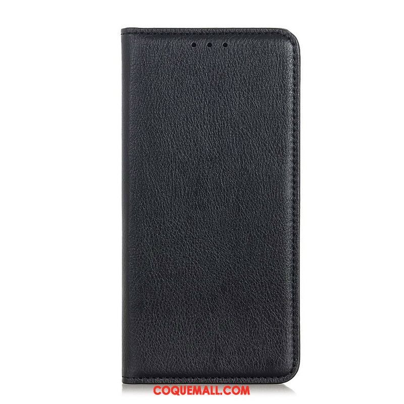 Flip Cover Samsung Galaxy S20 FE Cuir Litchi Fendu Élégance