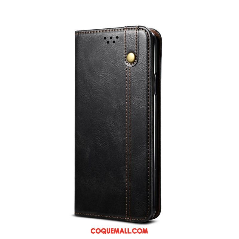 Flip Cover Samsung Galaxy S20 FE Simili Cuir Ciré