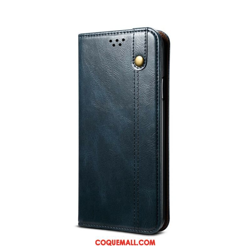 Flip Cover Samsung Galaxy S20 FE Simili Cuir Ciré