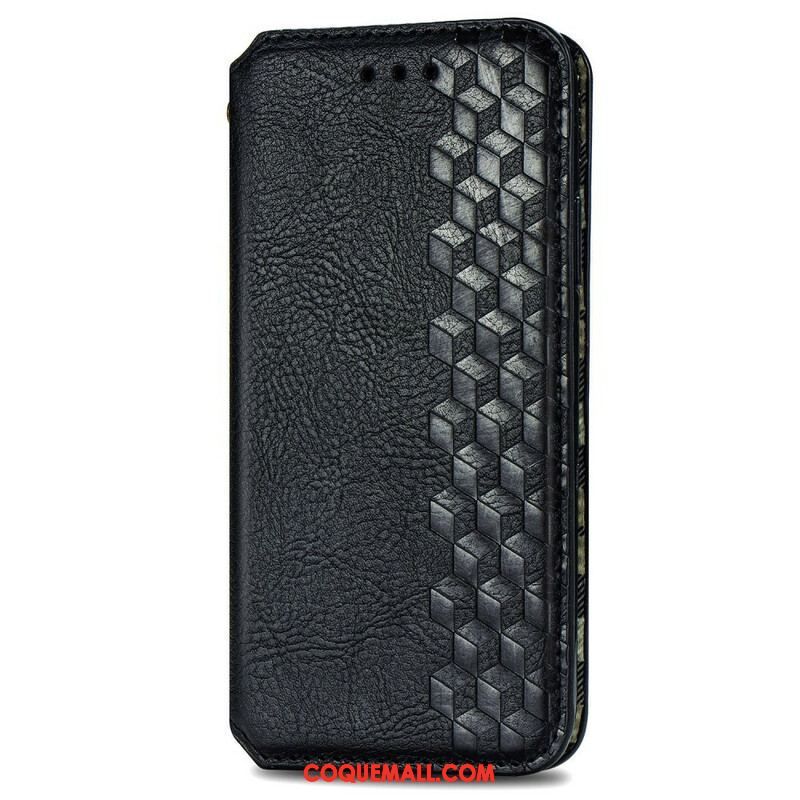 Flip Cover Samsung Galaxy S20 FE Simili Cuir Texture Diamant