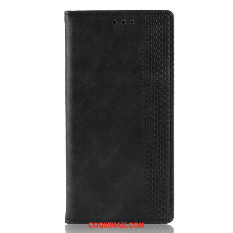 Flip Cover Samsung Galaxy S20 Plus / S20 Plus 5G Effet Cuir Vintage Stylisé