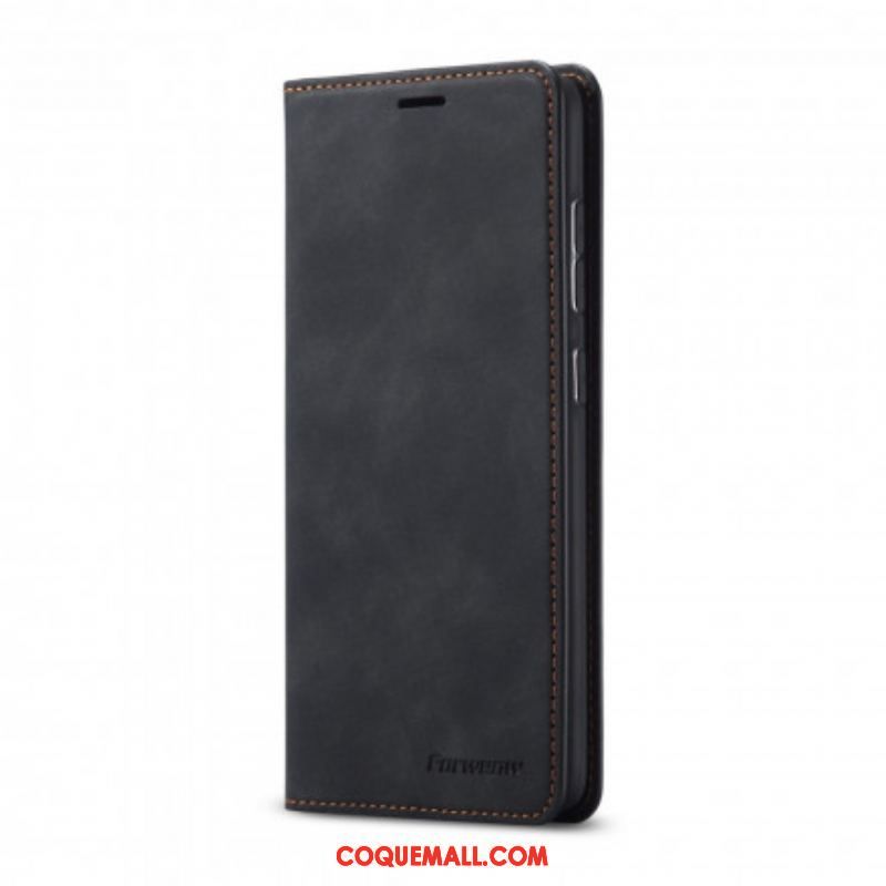 Flip Cover Samsung Galaxy S21 5G Effet Cuir FORWENW