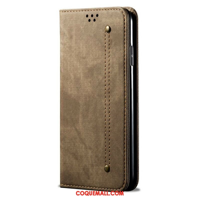 Flip Cover Samsung Galaxy S21 5G Tissu Jeans