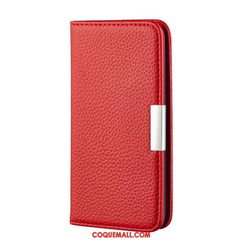 Flip Cover Samsung Galaxy S21 FE Simili Cuir Litchi Ultra Chic