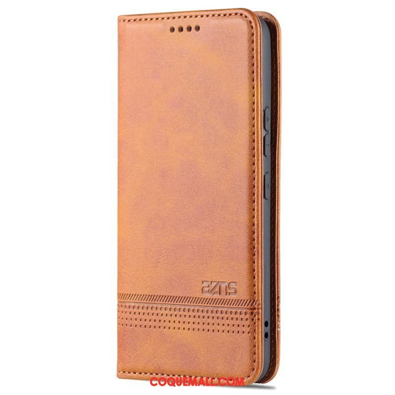 Flip Cover Samsung Galaxy S22 5G Style Cuir AZNS