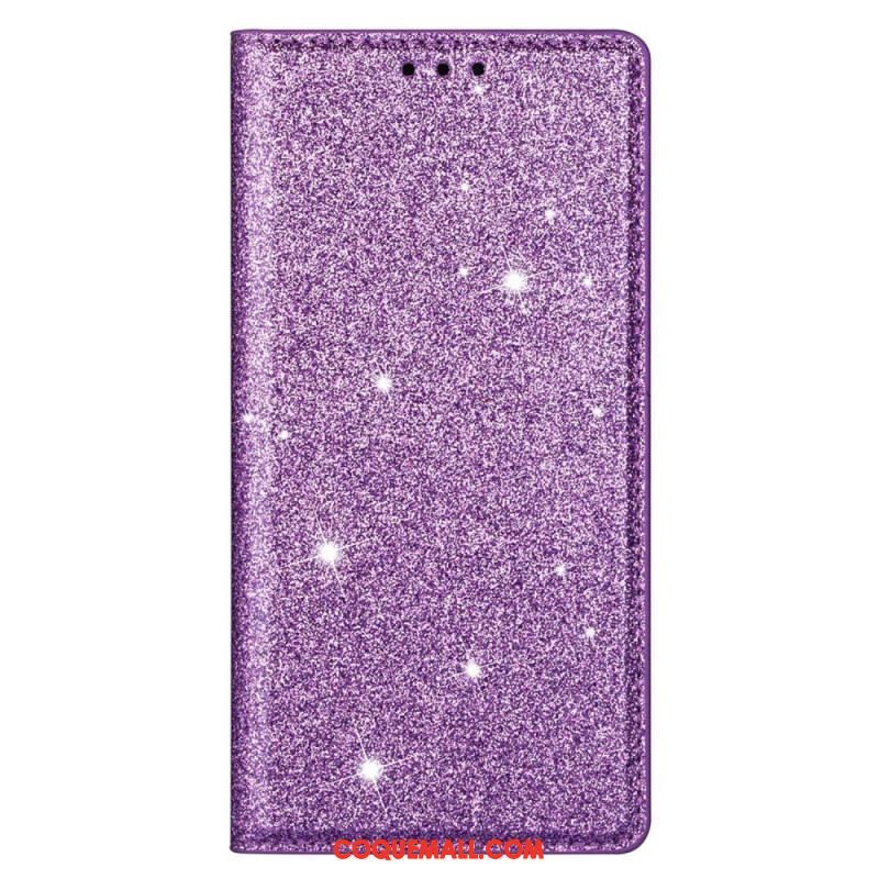 Flip Cover Samsung Galaxy S22 Ultra 5G Style Paillettes