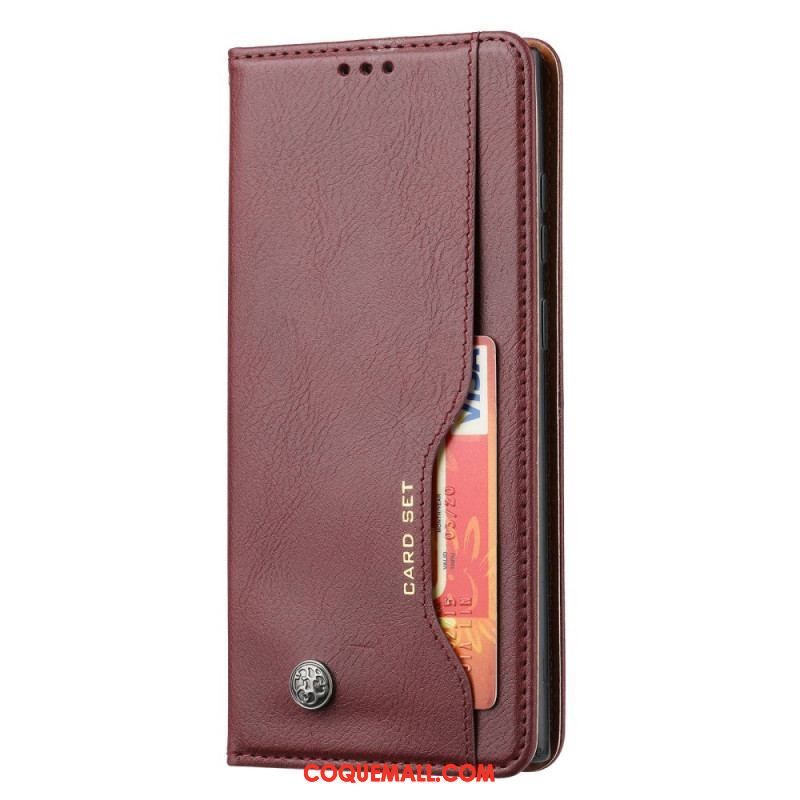 Flip Cover Samsung Galaxy S23 Ultra 5G Simili Cuir Porte-Cartes