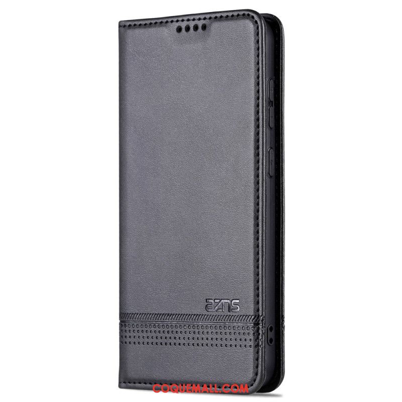 Flip Cover Samsung Galaxy S24 5G Effet Cuir AZNS