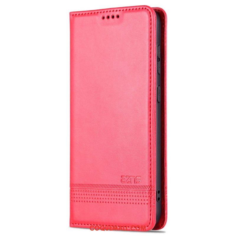 Flip Cover Samsung Galaxy S24 5G Effet Cuir AZNS