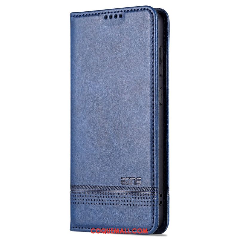 Flip Cover Samsung Galaxy S24 5G Effet Cuir AZNS